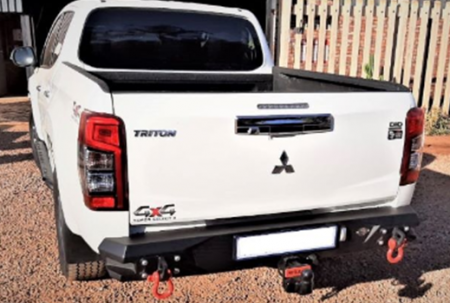 Alpha Rear Replacement Bumper - Mitsubishi Triton 2019+