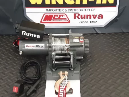 RUNVA WINCH - Steel Cable 3500lbs (1 588kg) 12V - Cable remote only