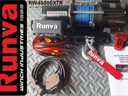 RUNVA WINCH - Steel Cable 4500lbs (2 041kg) 12V - 2 x Remotes (Wire+Wireless)
