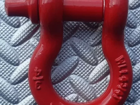 RUNVA Bow Shackle Large 4.75T 3/4 - Red with Silver Shaft